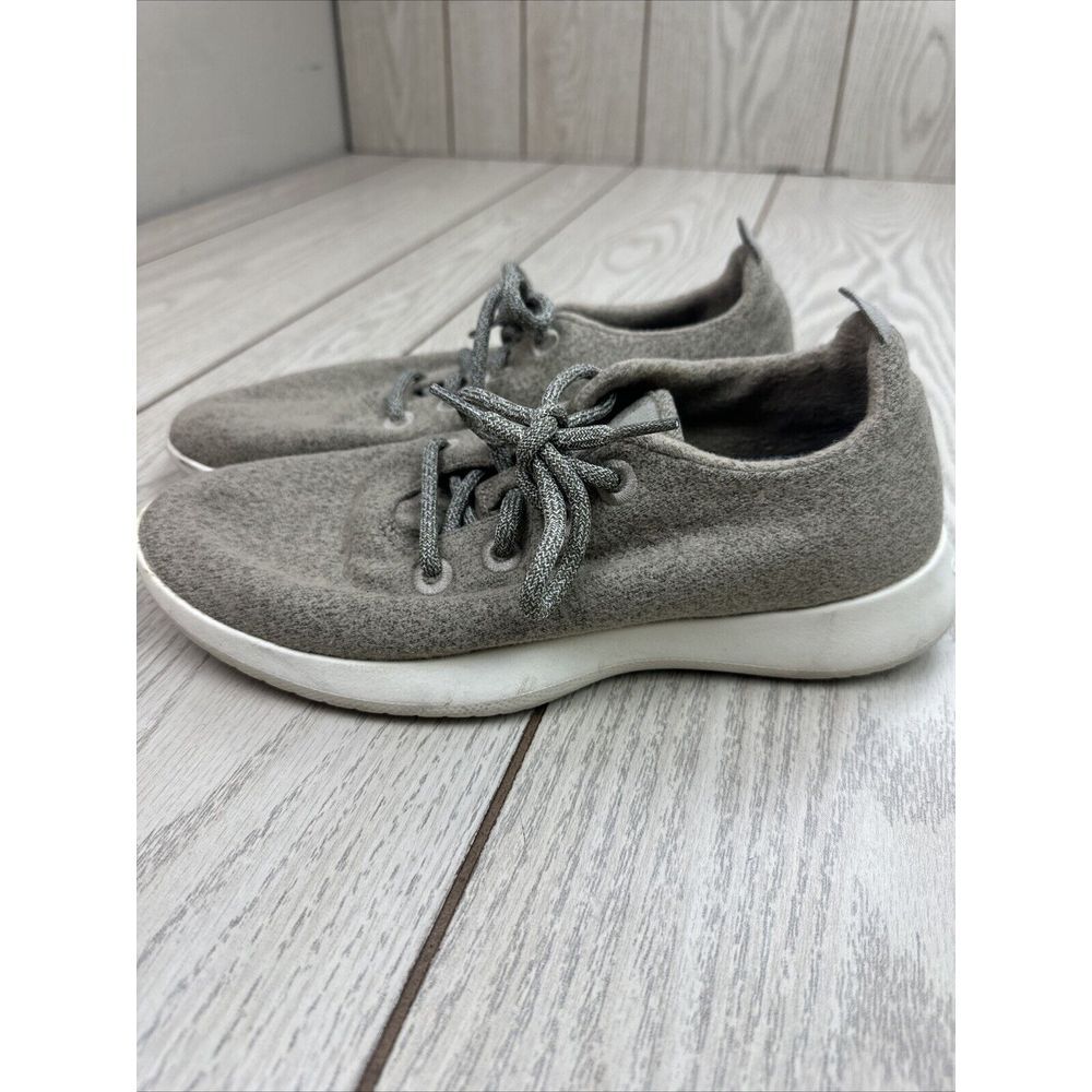 Allbirds Mens Wool Runners 0094 Green Lace Up Low Top Sneaker Shoes Size 9 - Picture 4 of 10